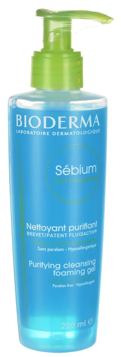 Очищающий гель для лица Bioderma Sebium, 200 мл - фото 1 - id-p216376501