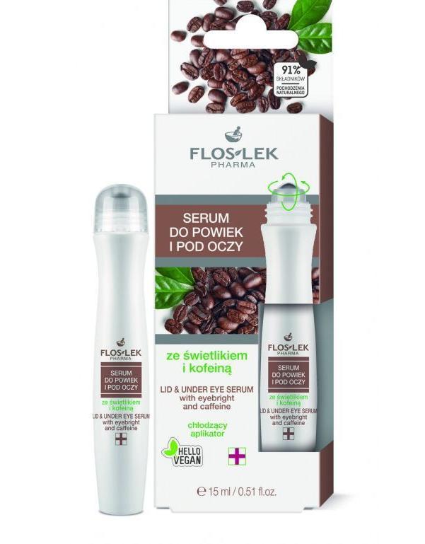 Сыворотка для век и области под глазами с очанкой и кофеином Floslek pharma LID& under eye serum with - фото 1 - id-p216376515