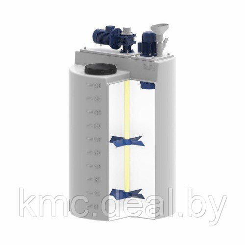 Установка для флокулянтов и трудносмачиваемых порошков для емкости дозировочной 500л - фото 1 - id-p216376547