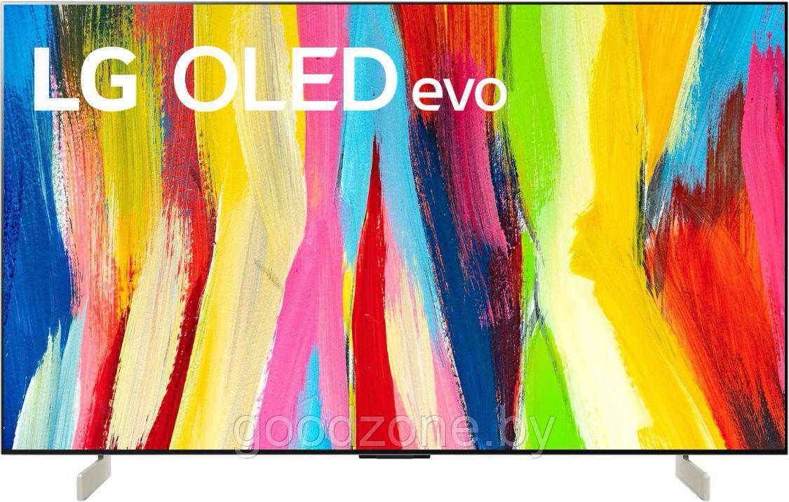 OLED телевизор LG C2 OLED42C2RLB - фото 1 - id-p216377851