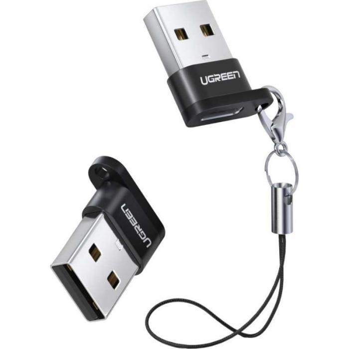 Аксессуар Ugreen US280 USB-A - USB-C Black 50568 - фото 1 - id-p216380501