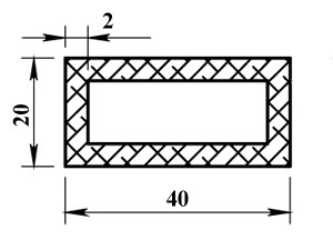 Алюминиевая труба прямоугольная 40х20х2 (2,0 м) - фото 3 - id-p216380790