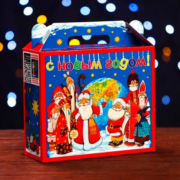 Подарочная коробка Дарите счастье Деды Морозы Мира - фото 3 - id-p216383515