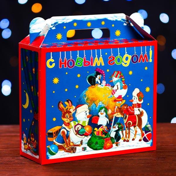 Подарочная коробка Дарите счастье Деды Морозы Мира - фото 2 - id-p216383515