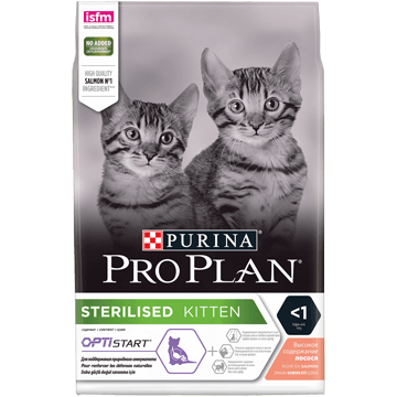 Pro Plan Sterilised Kitten (Лосось), 1,5 кг - фото 1 - id-p216383729