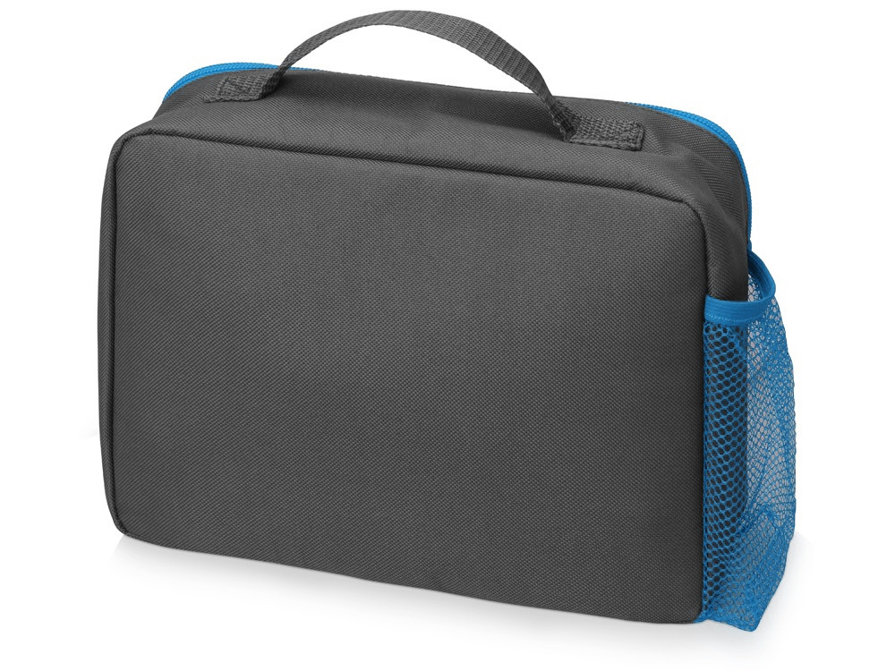 Изотермическая сумка-холодильник Breeze для ланч-бокса, серый/голубой - фото 3 - id-p216384082