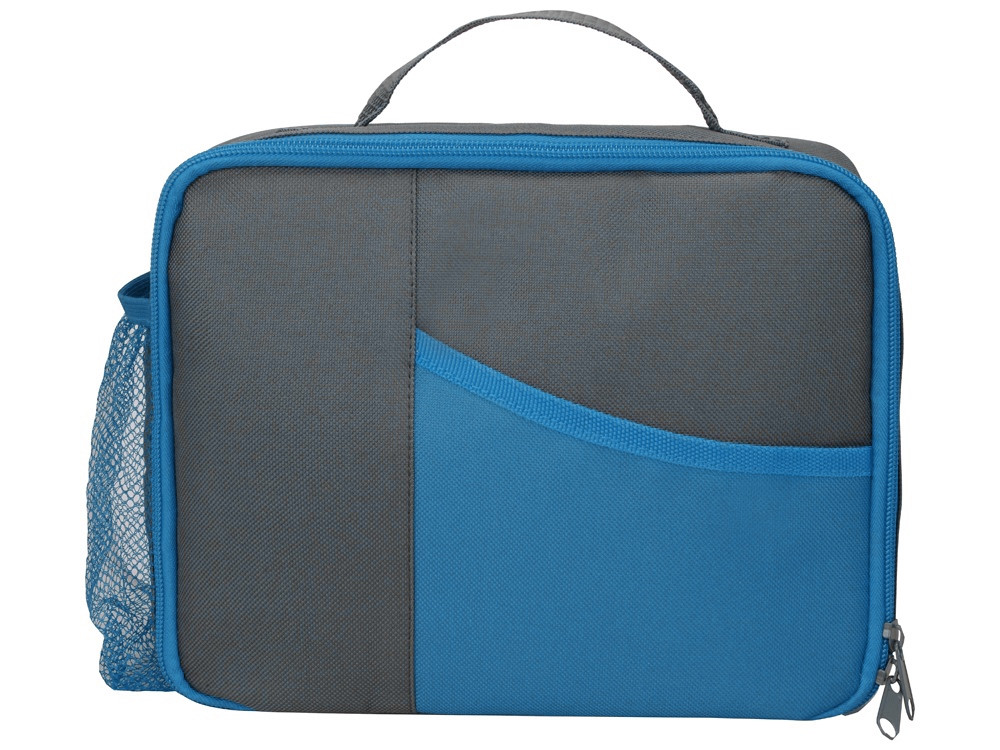 Изотермическая сумка-холодильник Breeze для ланч-бокса, серый/голубой - фото 4 - id-p216384082