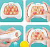 Электронная приставка консоль на память Pop It Fast Push / Антистресс игрушка для детей и взрослых Утенок, фото 3