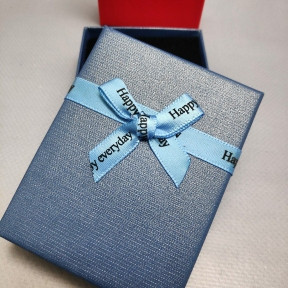 Коробочка подарочная с бантом DiaDema, 7.00х9.00 см, с вкладышем / Шкатулка - упаковка для ювелирных изделий - фото 1 - id-p216384374
