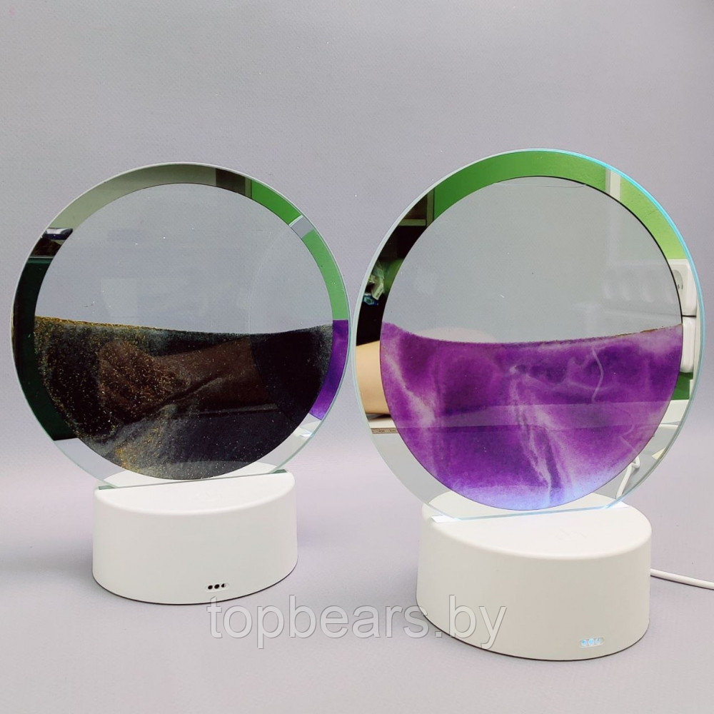 Лампа- ночник Зыбучий песок с 3D эффектом Desk Lamp (RGB -подсветка, 7 цветов) / Песочная картина - лампа - фото 7 - id-p216384203