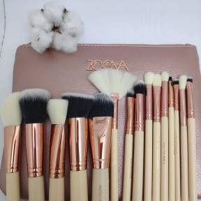 Профессиональный набор кистей ZOEVA ROSE Complete Set Vol. 1 15 шт. ROSE GOLDEN