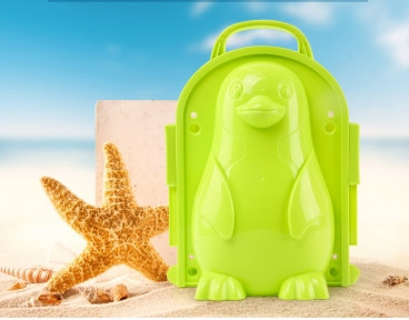 Объемная формочка 3D для песка и снега Beach Toys Салатовый Пингвин - фото 1 - id-p216374908