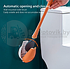 Ершик из эластичного силикона VIP Brush Туалетная плоская щетка для чистки унитаза  Зеленый, фото 7
