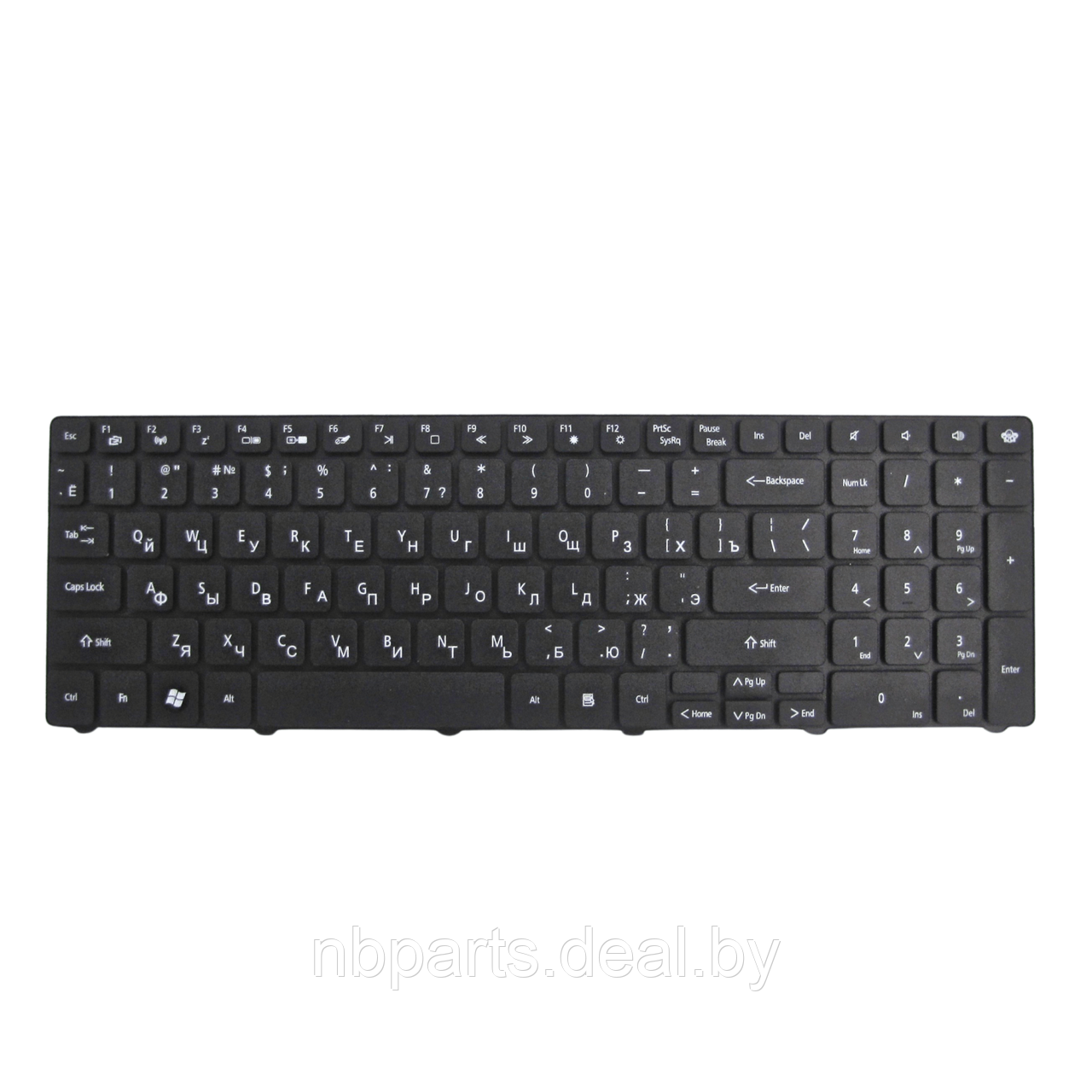 Клавиатура для ноутбука Packard Bell EasyNote TM85 TE11 LE11, чёрная, RU