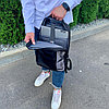 Городской рюкзак BACKPACK с USB и отделением для ноутбука до 17 Чёрный, фото 9