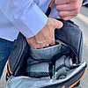 Спортивный стильный рюкзак OMASKA с USB / термо / непромокаемое отделение Темно-серый, фото 7