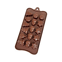 Форма силиконовая для шоколада Рождество (Китай, 21х10,5 см) 0000005197