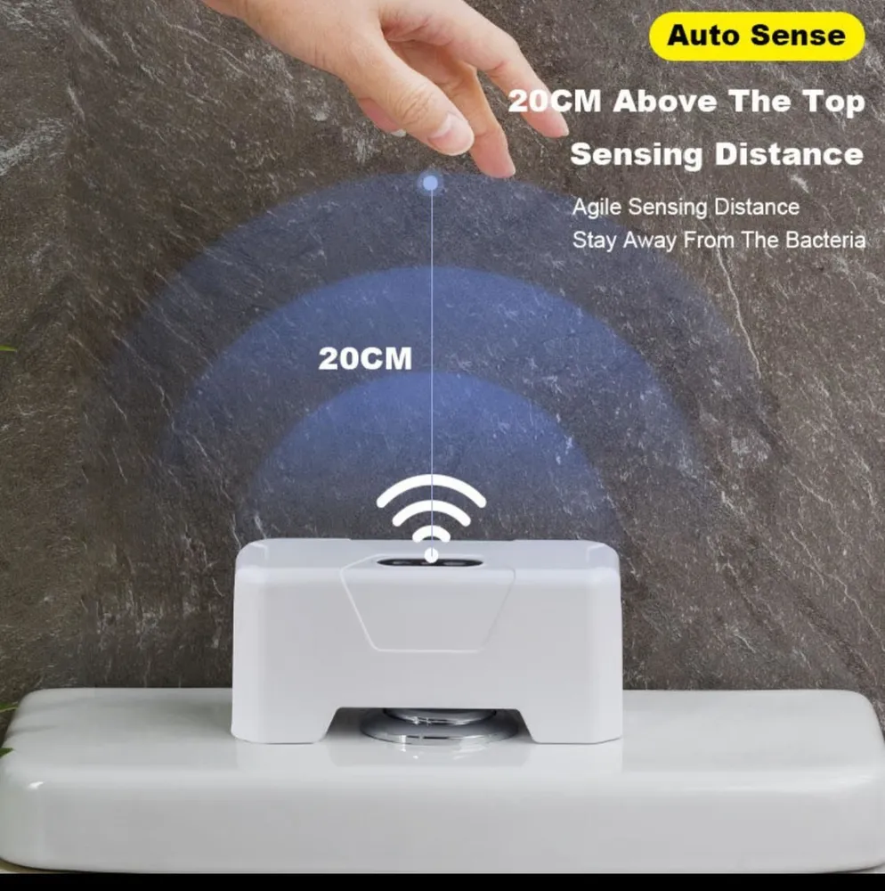 Кнопка-смыватель для бачка унитаза бесконтактная Sensing Toilet Flush PD-CSQ-01A (3 переходника, USB зарядка) - фото 7 - id-p216389450