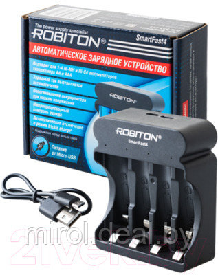 Зарядное устройство для аккумуляторов Robiton SmartFast4 / БЛ18127 - фото 2 - id-p216392727