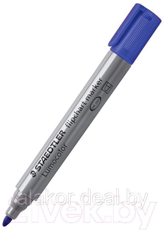Маркеры STAEDTLER Lumocolor flipchart 356, для флипчарта, 2мм, синий - фото 1 - id-p216417755