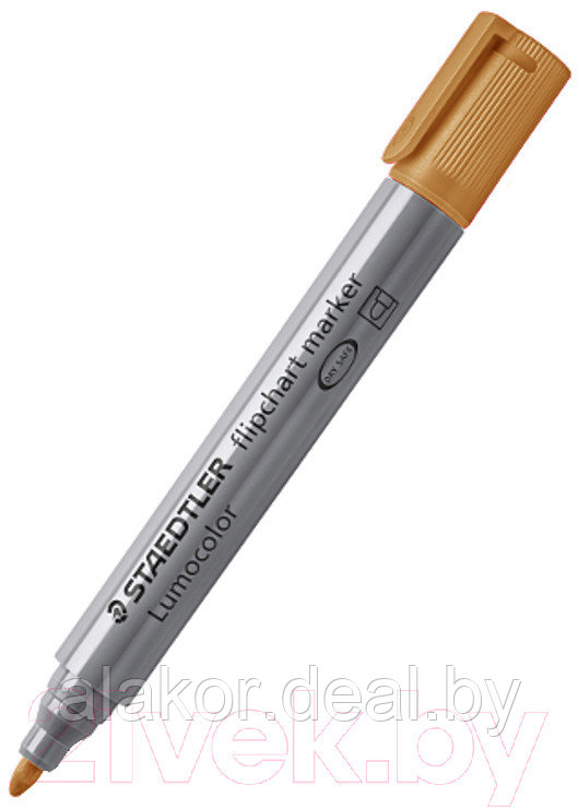 Маркеры STAEDTLER Lumocolor flipchart 356, для флипчарта, 2мм, оранжевый - фото 1 - id-p216417919