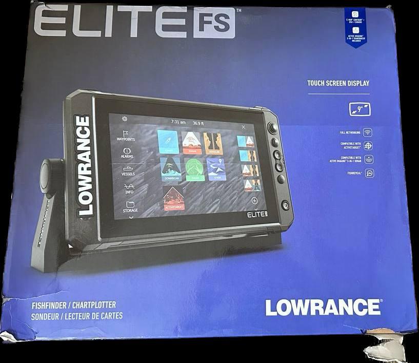 Эхолот Lowrance Elite FS™ 9 с датчиком 3в1 ( УЦЕНКА- Нетоварный вид упаковки )