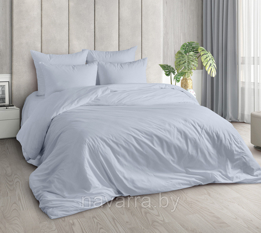 Комплект постельного белья ЕВРО "Серый туман" - фото 1 - id-p216425815