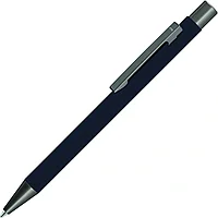 Ручка шариковая автоматическая "Straight Gum", 1.0 мм, темно-синий, антрацит, стерж. синий