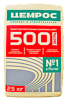 Цемент ЦЕМРОС 500 ЭКСТРА, 25 кг