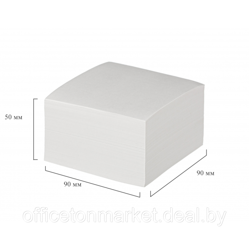 Бумага для заметок "Attache Economy", 90x90x50 мм, белый - фото 2 - id-p216363696