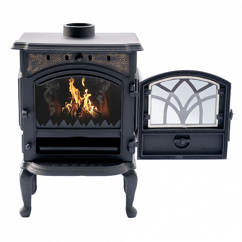 Печь-камин «СИБИРЬ-7» (чугунная со стеклом) - фото 2 - id-p216442372