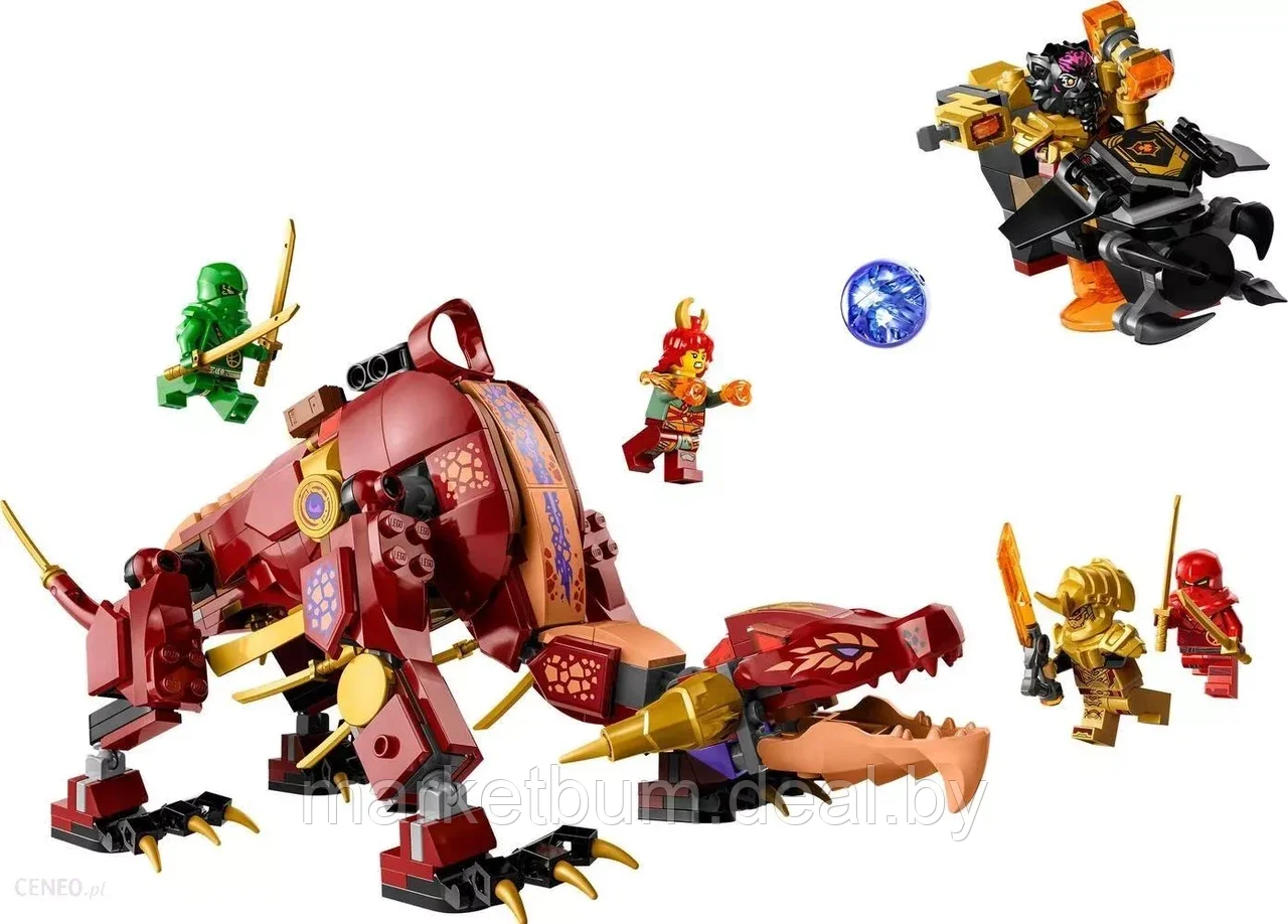 Конструктор LEGO Ninjago 71793, Лавовый дракон превращающийся в огненную волну - фото 4 - id-p216442499