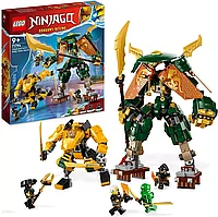 Конструктор LEGO Ninjago 71794, Команда роботов-ниндзя Ллойда и Арина