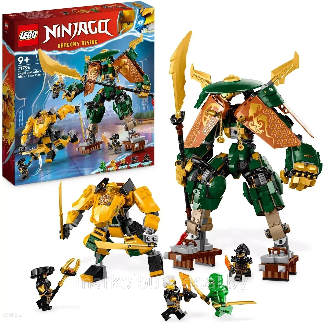 Конструктор LEGO Ninjago 71794, Команда роботов-ниндзя Ллойда и Арина - фото 1 - id-p216446983