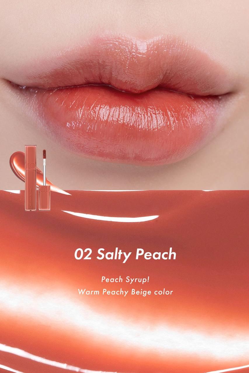 Тинт глянцевый для губ ROM&ND Dewyful Water Tint 02. SALTY PEACH - фото 2 - id-p216451726