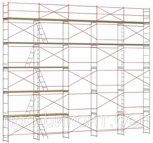 Леса строительные рамные ЛРСП-40 (стоимость 1 секции) - фото 1 - id-p216453894