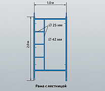 Рама с лестницей ЛРСП-40 (Строительные леса)