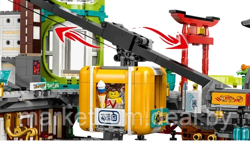 Конструктор LEGO Ninjago 71799, Городская площадь Ниндзяго - фото 4 - id-p216453946
