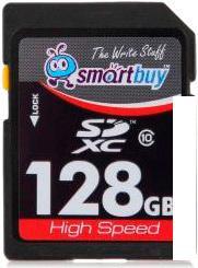Карта памяти Smart Buy SDXC (Class 10) 128GB (SB128GBSDXC10) - фото 1 - id-p215117147