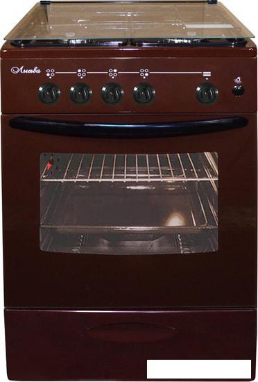 Кухонная плита Лысьва ГП 400 МС-2у (коричневый, стеклянная крышка) - фото 1 - id-p215979029