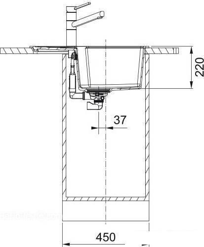 Кухонная мойка Franke Urban UBG 611-62 (черный матовый) - фото 3 - id-p215674926