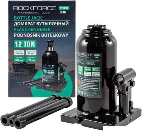 Бутылочный домкрат RockForce RF-T91204(Euro) 12т, фото 2