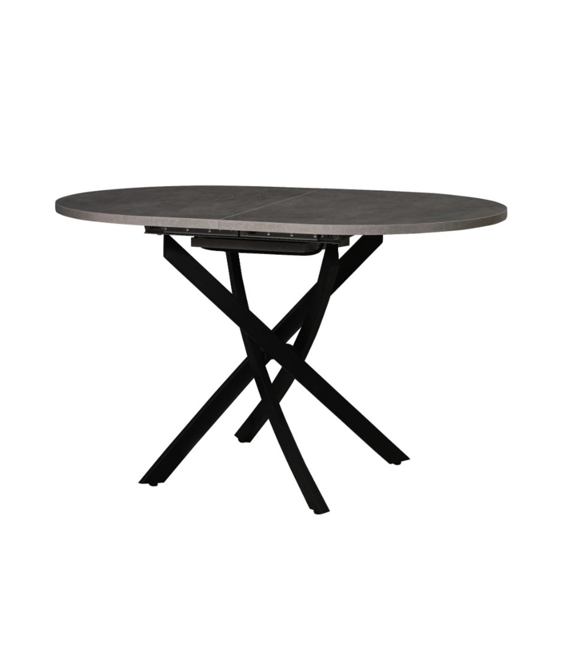 Стол Саен 31 Пластик Каспий срез камня 721/черный муар