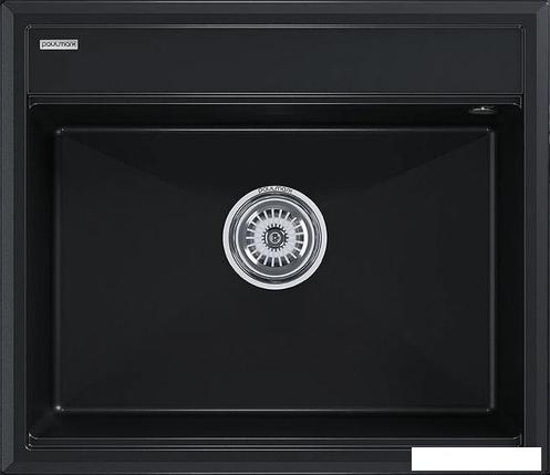 Кухонная мойка Paulmark Stepia-590 PM115951-BLM (черный металлик), фото 2