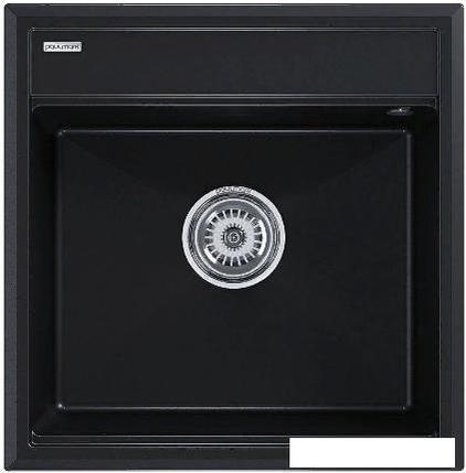 Кухонная мойка Paulmark Stepia-500 PM115051-BLM (черный металлик), фото 2