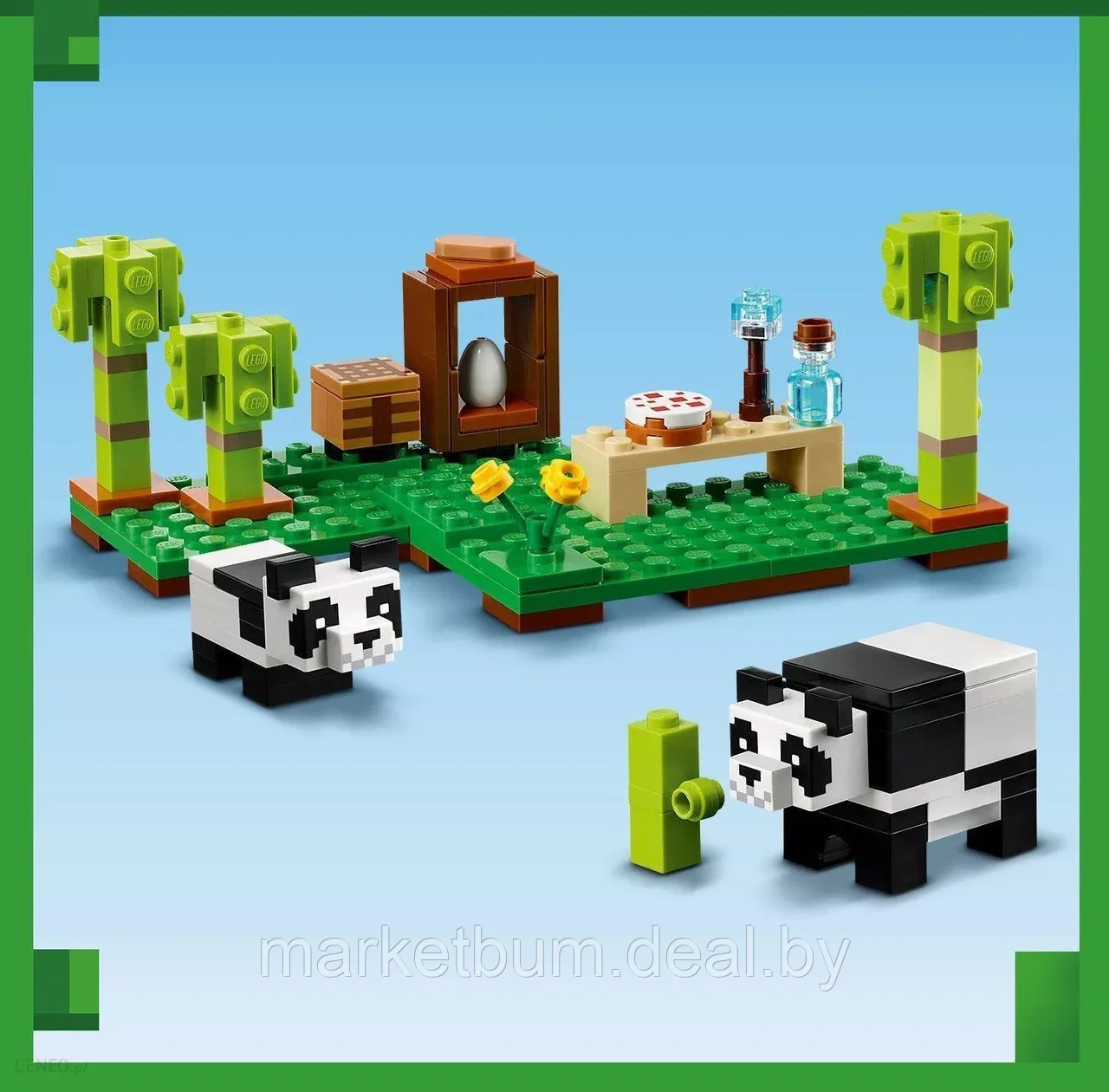 Конструктор LEGO Minecraft 21245, Заповедник панды - фото 4 - id-p216454080