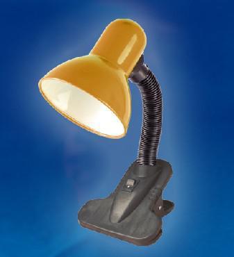 Настольная лампа на прищепке UNIEL 02153 TLI-202 оранжевый светильник с цоколем E27 - фото 1 - id-p216154627