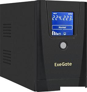 Источник бесперебойного питания ExeGate SpecialPro Smart LLB-1000.LCD.AVR.1SH.2C13.RJ.USB EX292788RU