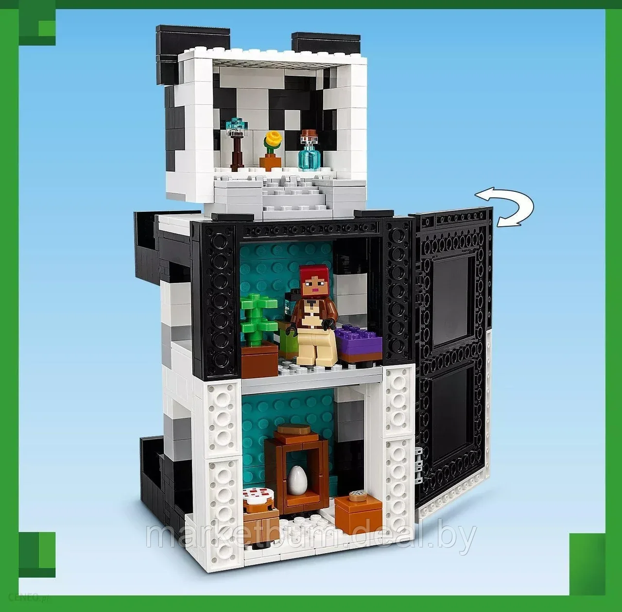 Конструктор LEGO Minecraft 21245, Заповедник панды - фото 6 - id-p216454080
