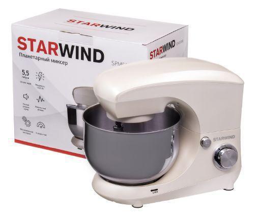 Планетарный кухонный настольный миксер с чашей для теста STARWIND SPM5188 бежевый - фото 2 - id-p216154633